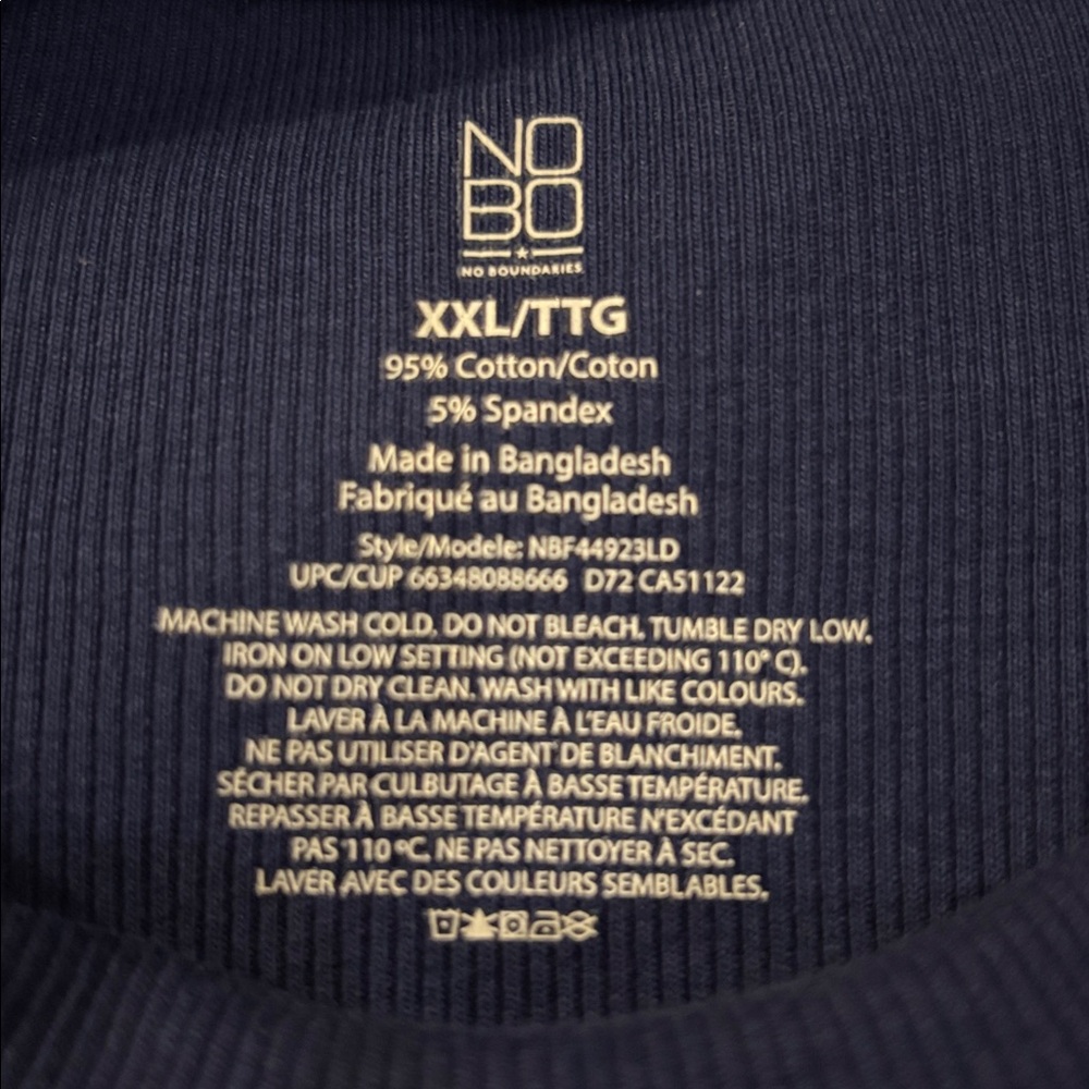 👛 (ANY 2/$25) NOBO Blue Long Sleeved Sweater Dress - Picture 5 of 6